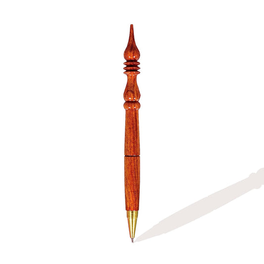 ADORN WORLD Hand Carved Handmade Fancy Wooden Ball Pen