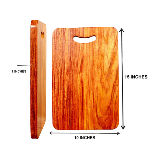 ADORN WORLD Wood Chopping Cutting Board for Kitchen Vegetables | Fruits & Meat, Cheese, Bread | Sheesham Wood (Brown)